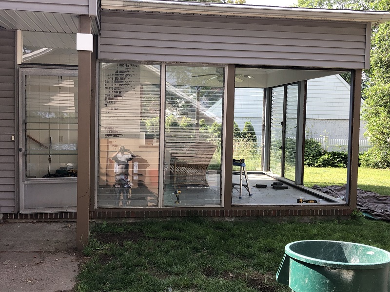 Removing old doors